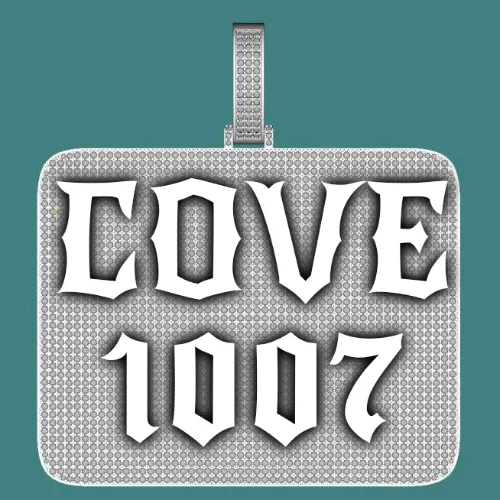 CUSTOM LETTER NECKLACE 3D BIG SQUARE sold by The GUU Shop