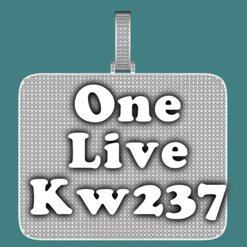 CUSTOM LETTER NECKLACE 3D BIG SQUARE sold by The GUU Shop