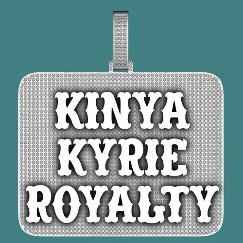 CUSTOM LETTER NECKLACE 3D BIG SQUARE sold by The GUU Shop