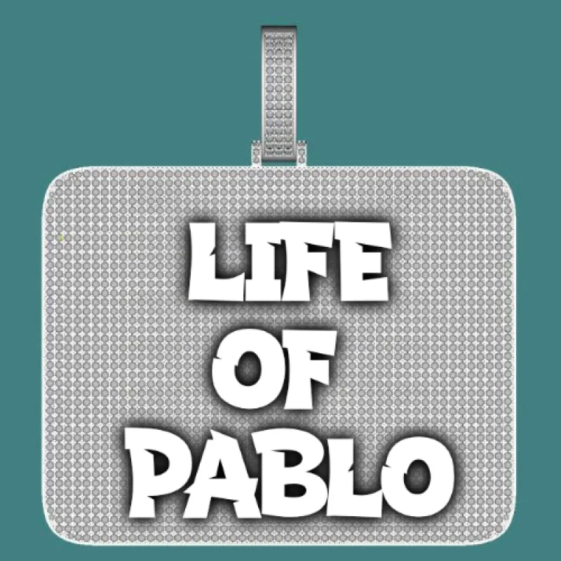 CUSTOM LETTER NECKLACE 3D BIG SQUARE sold by The GUU Shop