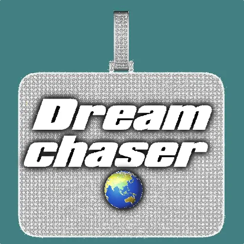 CUSTOM LETTER NECKLACE 3D BIG SQUARE sold by The GUU Shop