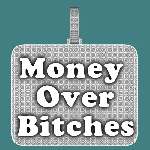 CUSTOM LETTER NECKLACE 3D BIG SQUARE sold by The GUU Shop