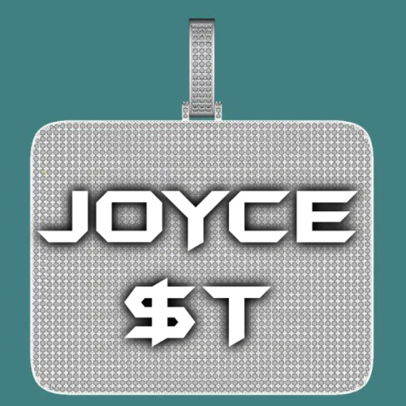 CUSTOM LETTER NECKLACE 3D BIG SQUARE sold by The GUU Shop