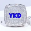 CUSTOM LETTER 3D ICED RING sold by The GUU Shop