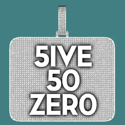 CUSTOM LETTER NECKLACE 3D BIG SQUARE sold by The GUU Shop