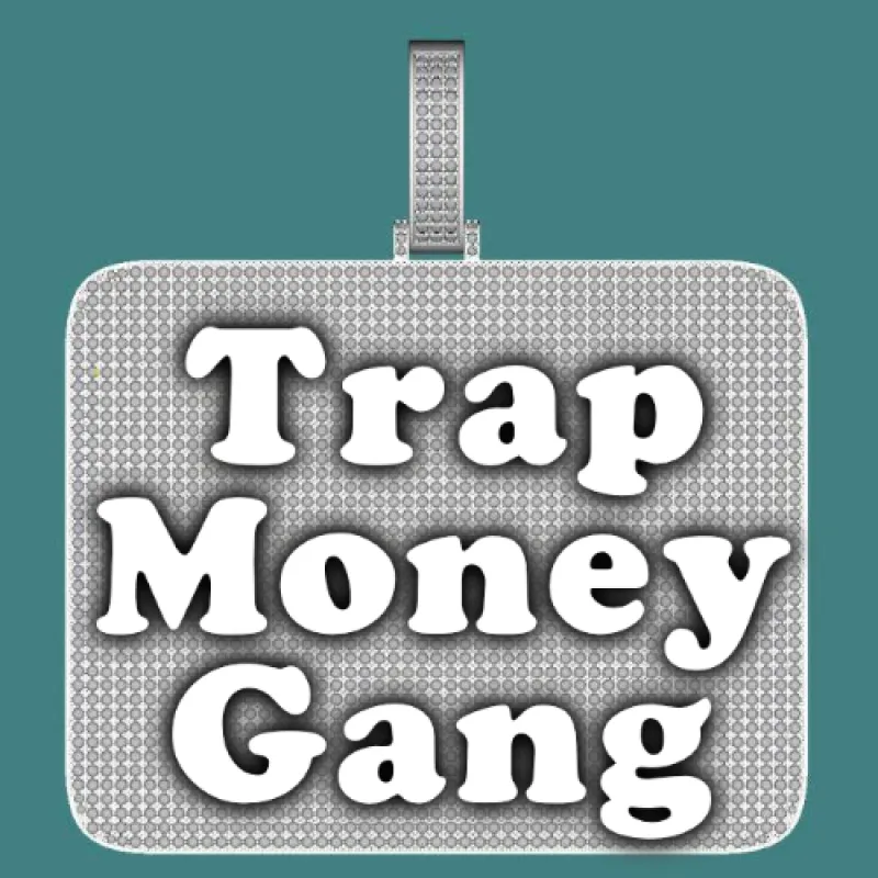 CUSTOM LETTER NECKLACE 3D BIG SQUARE sold by The GUU Shop