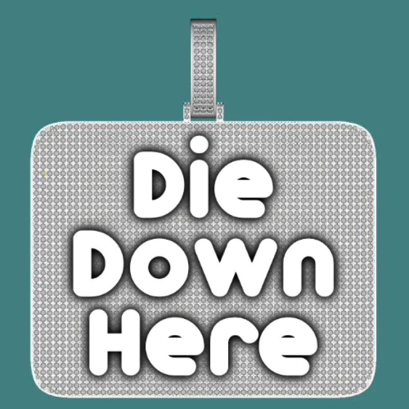 CUSTOM LETTER NECKLACE 3D BIG SQUARE sold by The GUU Shop