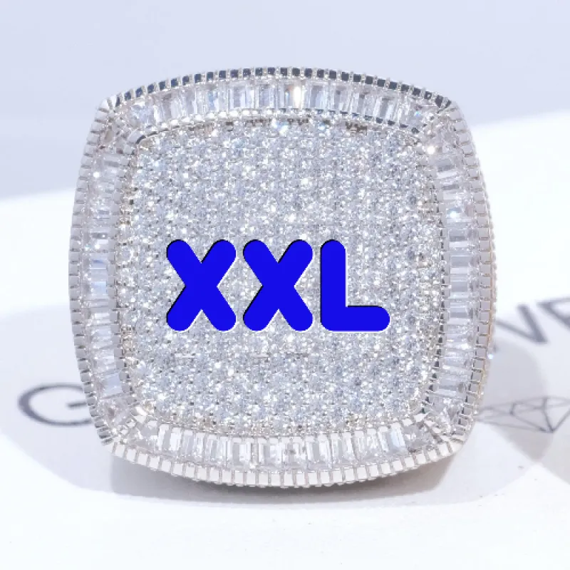 CUSTOM LETTER 3D ICED RING sold by The GUU Shop