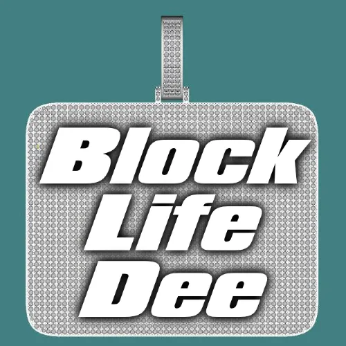 CUSTOM LETTER NECKLACE 3D BIG SQUARE sold by The GUU Shop