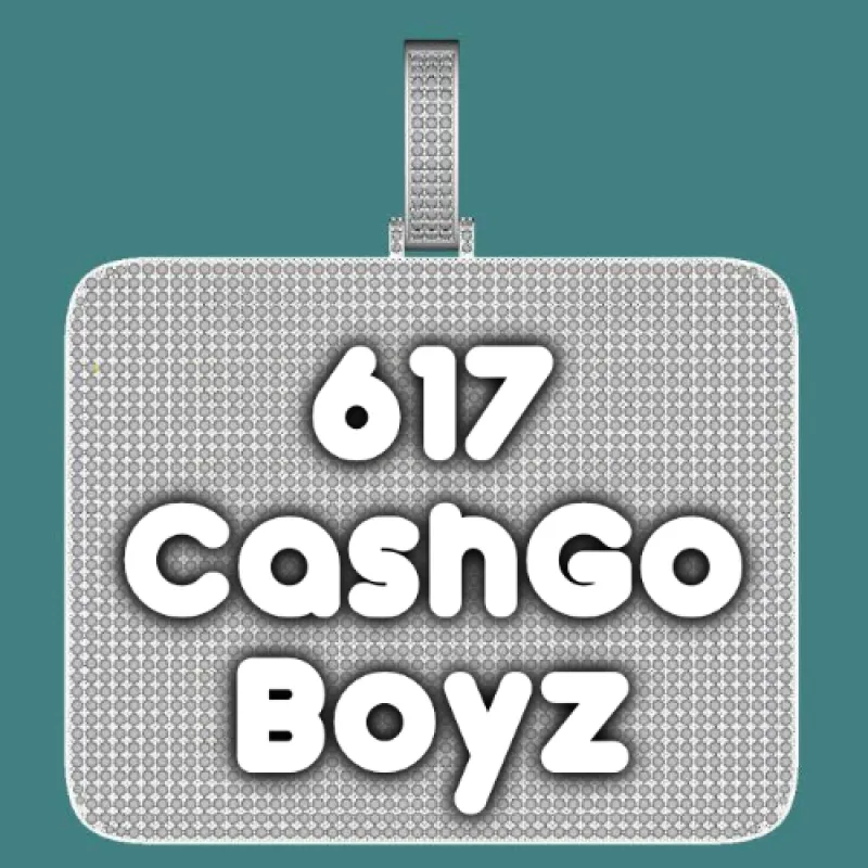 CUSTOM LETTER NECKLACE 3D BIG SQUARE sold by The GUU Shop