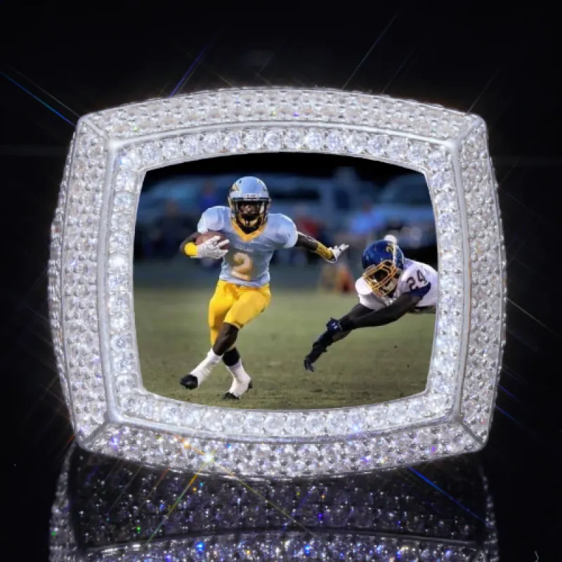 3D CUSTOM PICTURE ICED RING sold by The GUU Shop