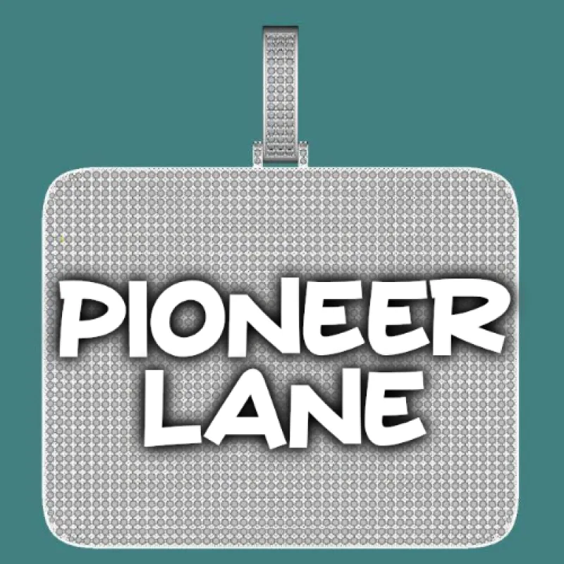 CUSTOM LETTER NECKLACE 3D BIG SQUARE sold by The GUU Shop