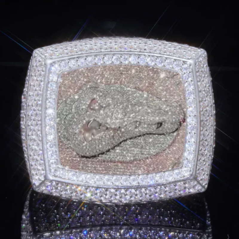 3D CUSTOM PICTURE ICED RING sold by The GUU Shop