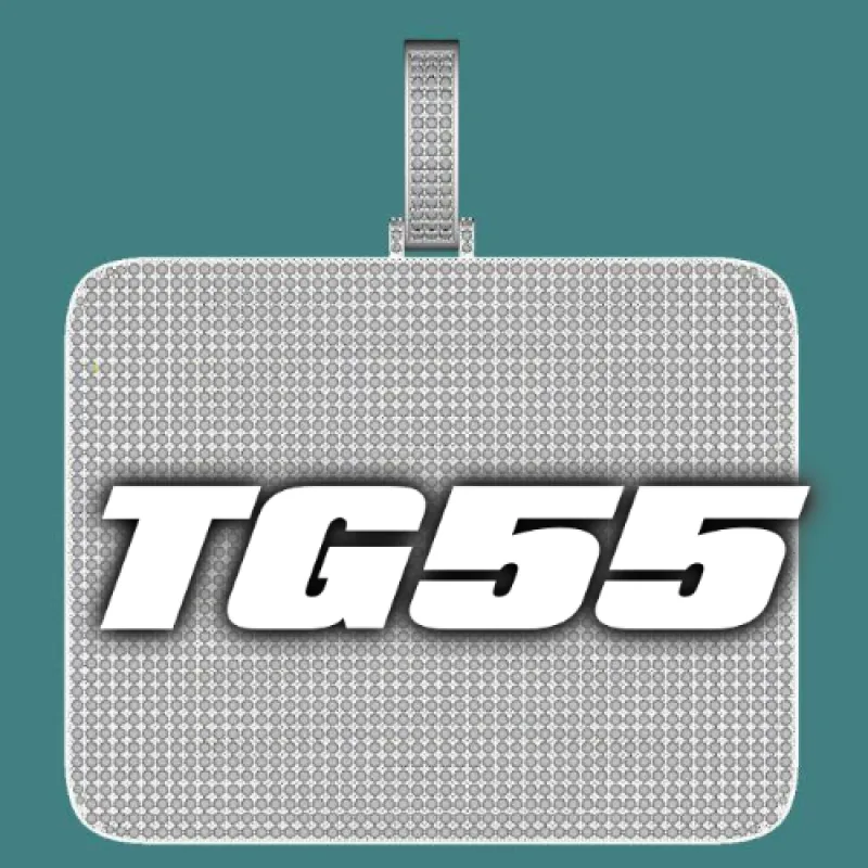 CUSTOM LETTER NECKLACE 3D BIG SQUARE sold by The GUU Shop