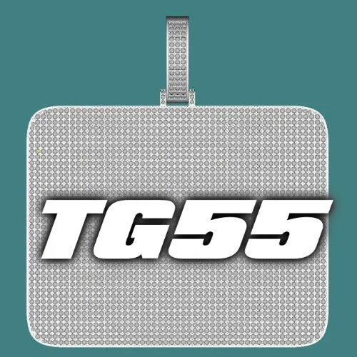 CUSTOM LETTER NECKLACE 3D BIG SQUARE sold by The GUU Shop