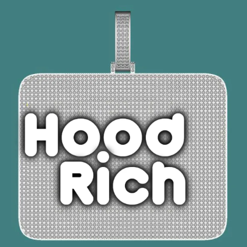 CUSTOM LETTER NECKLACE 3D BIG SQUARE sold by The GUU Shop