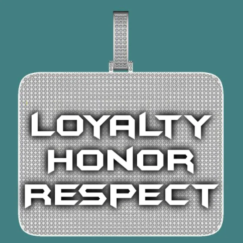 CUSTOM LETTER NECKLACE 3D BIG SQUARE sold by The GUU Shop