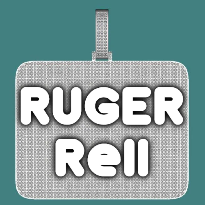 CUSTOM LETTER NECKLACE 3D BIG SQUARE sold by The GUU Shop