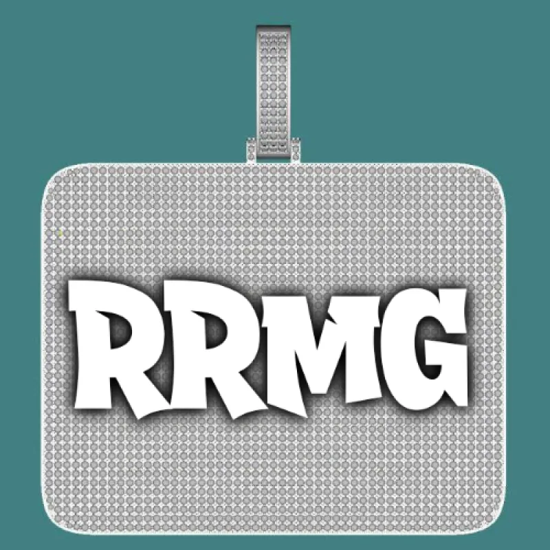 CUSTOM LETTER NECKLACE 3D BIG SQUARE sold by The GUU Shop