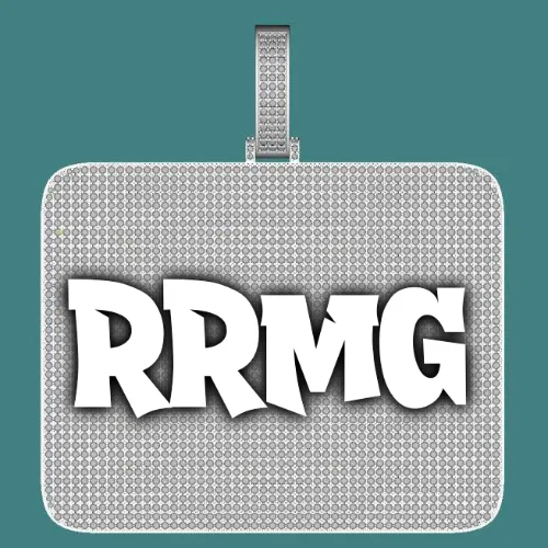 CUSTOM LETTER NECKLACE 3D BIG SQUARE sold by The GUU Shop