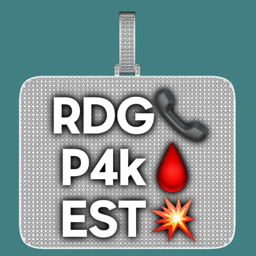 CUSTOM LETTER NECKLACE 3D BIG SQUARE sold by The GUU Shop