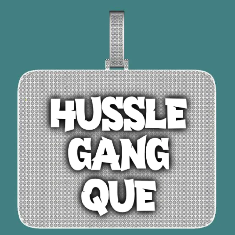 CUSTOM LETTER NECKLACE 3D BIG SQUARE sold by The GUU Shop