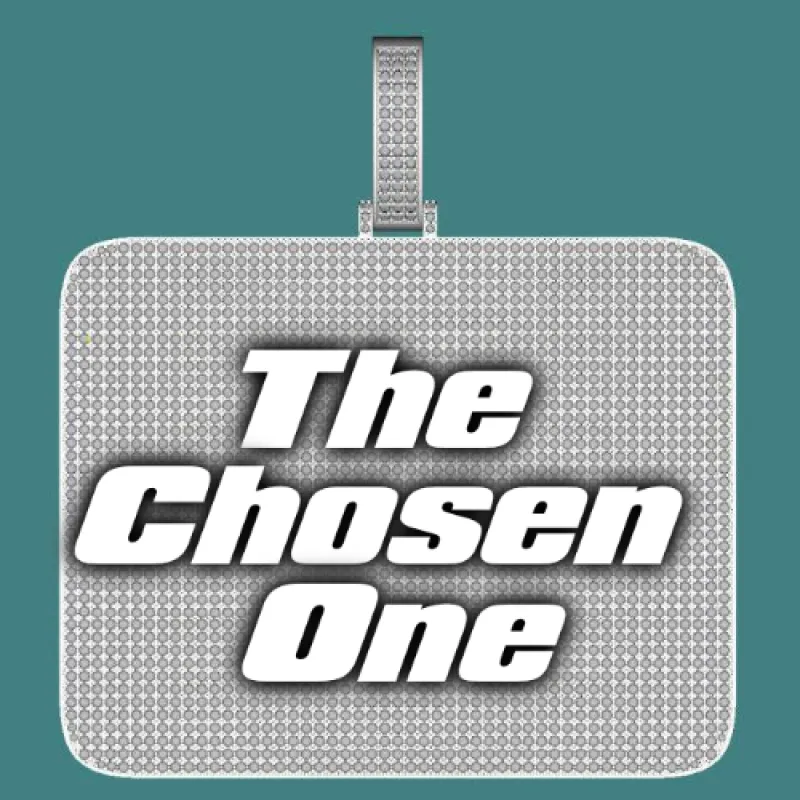 CUSTOM LETTER NECKLACE 3D BIG SQUARE sold by The GUU Shop