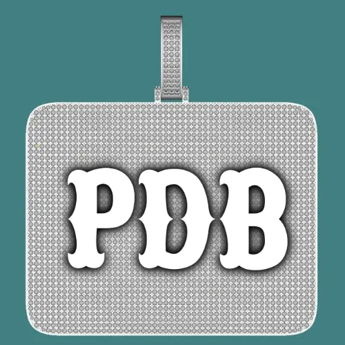 CUSTOM LETTER NECKLACE 3D BIG SQUARE sold by The GUU Shop