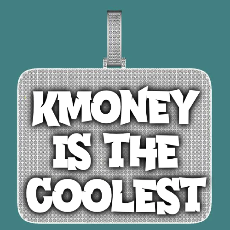 CUSTOM LETTER NECKLACE 3D BIG SQUARE sold by The GUU Shop