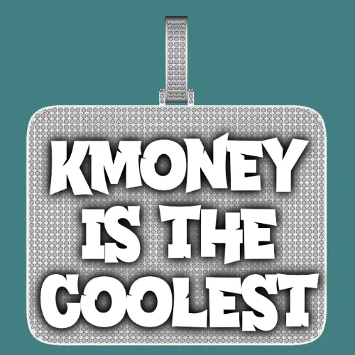 CUSTOM LETTER NECKLACE 3D BIG SQUARE sold by The GUU Shop