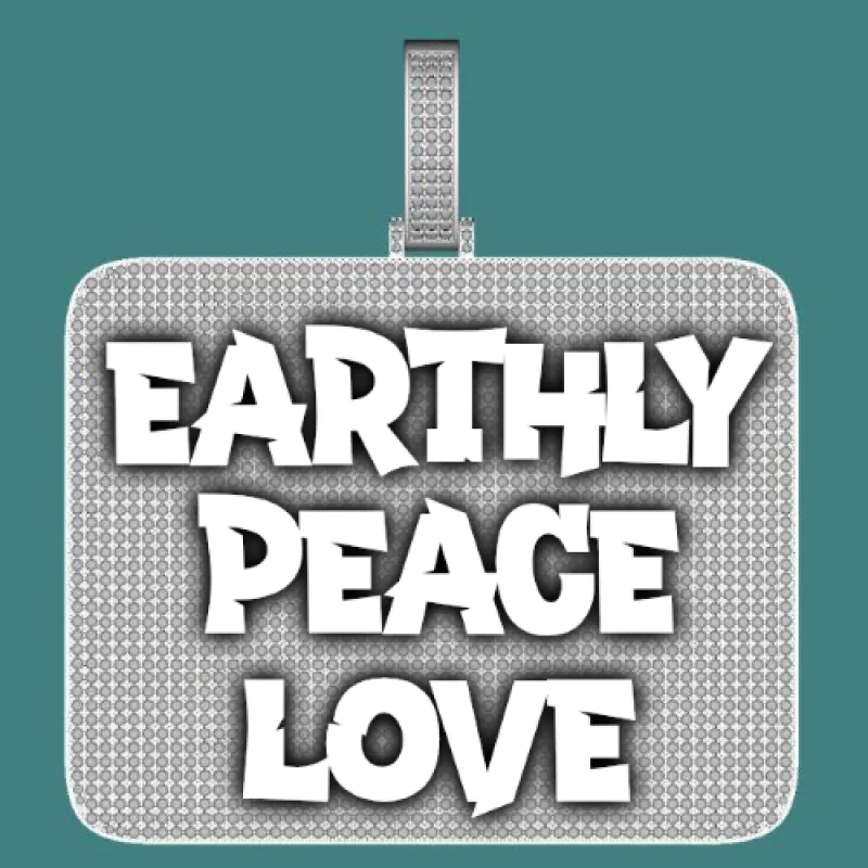 CUSTOM LETTER NECKLACE 3D BIG SQUARE sold by The GUU Shop