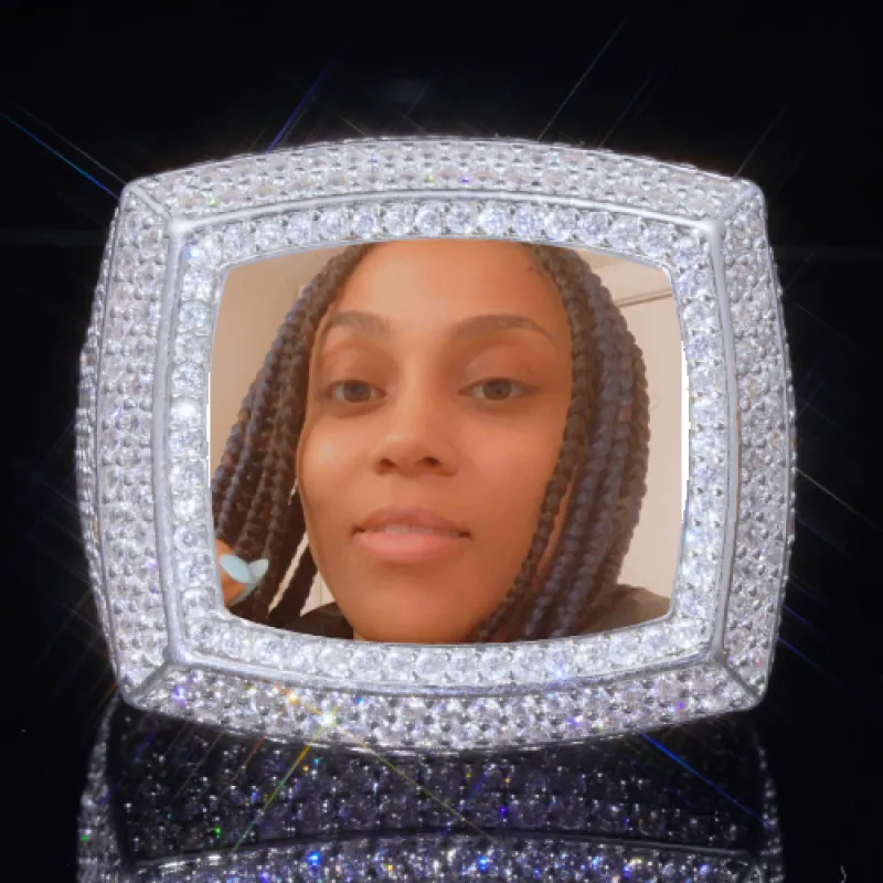 3D CUSTOM PICTURE ICED RING sold by The GUU Shop