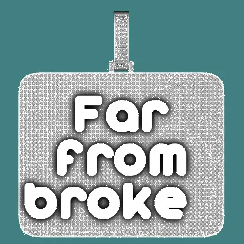 CUSTOM LETTER NECKLACE 3D BIG SQUARE sold by The GUU Shop