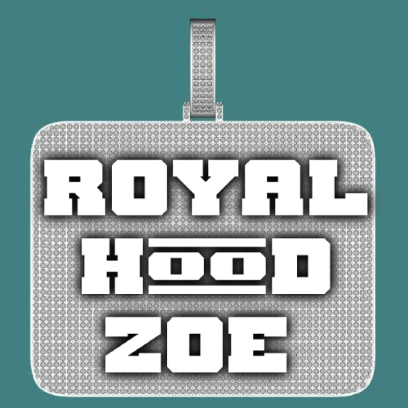 CUSTOM LETTER NECKLACE 3D BIG SQUARE sold by The GUU Shop