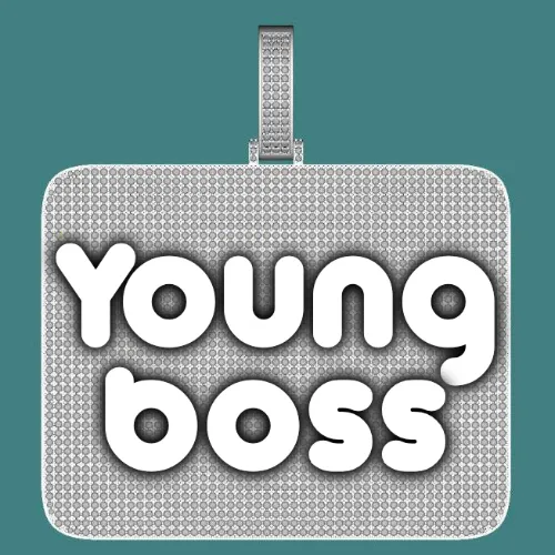 CUSTOM LETTER NECKLACE 3D BIG SQUARE sold by The GUU Shop