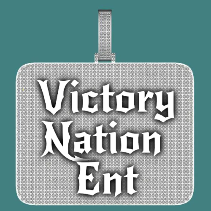 CUSTOM LETTER NECKLACE 3D BIG SQUARE sold by The GUU Shop