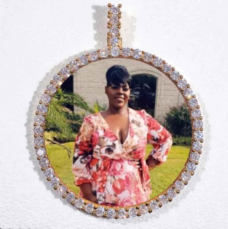 LARGE 3D CIRCLE CUSTOM PICTURE PENDANT sold by The GUU Shop