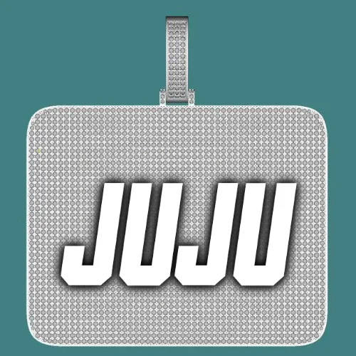 CUSTOM LETTER NECKLACE 3D BIG SQUARE sold by The GUU Shop