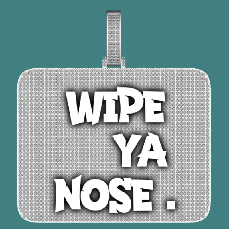 CUSTOM LETTER NECKLACE 3D BIG SQUARE sold by The GUU Shop