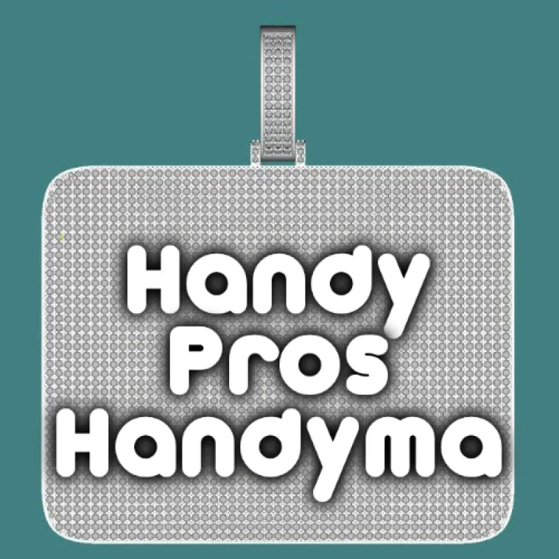 CUSTOM LETTER NECKLACE 3D BIG SQUARE sold by The GUU Shop