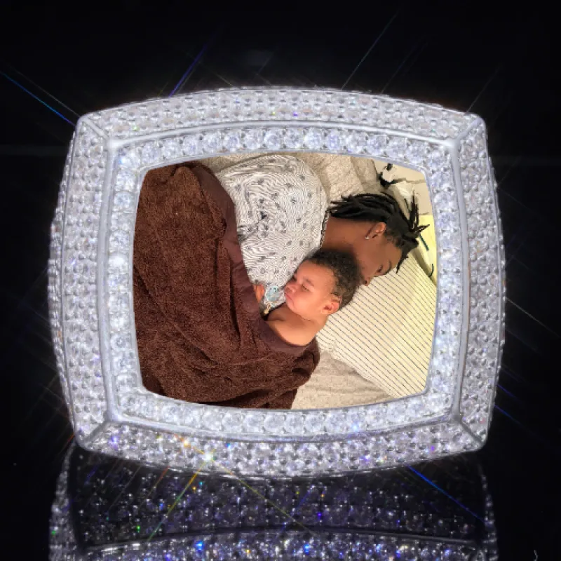 3D CUSTOM PICTURE ICED RING sold by The GUU Shop