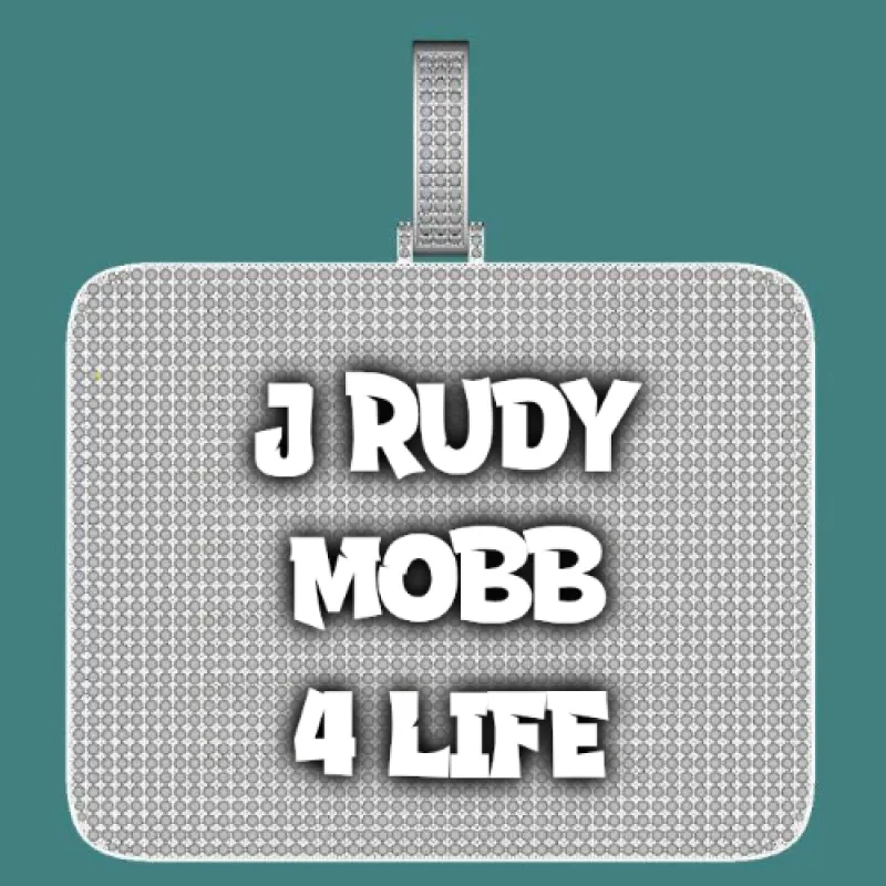 CUSTOM LETTER NECKLACE 3D BIG SQUARE sold by The GUU Shop