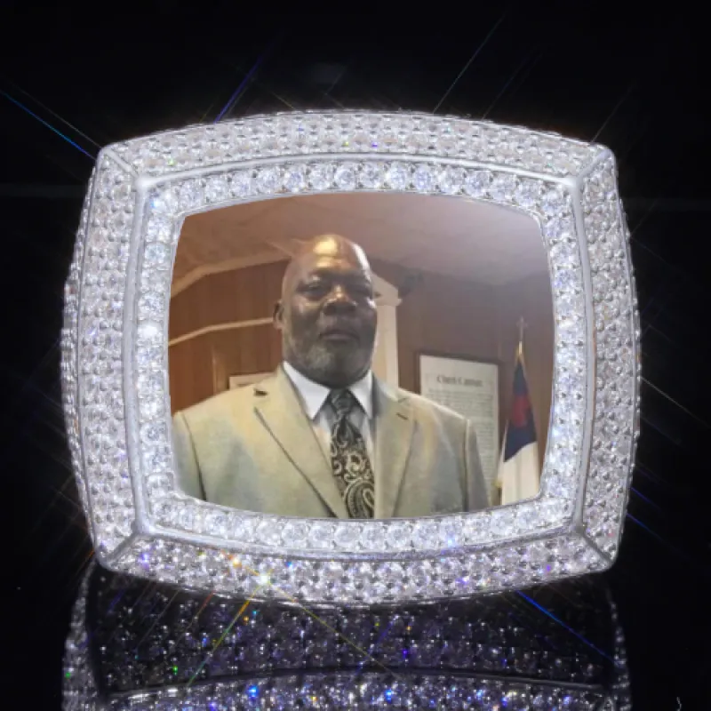 3D CUSTOM PICTURE ICED RING sold by The GUU Shop