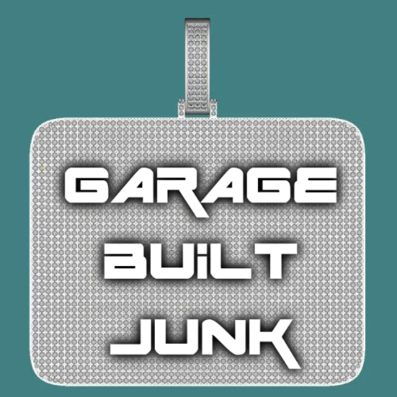 CUSTOM LETTER NECKLACE 3D BIG SQUARE sold by The GUU Shop