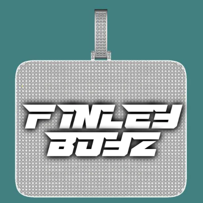 CUSTOM LETTER NECKLACE 3D BIG SQUARE sold by The GUU Shop