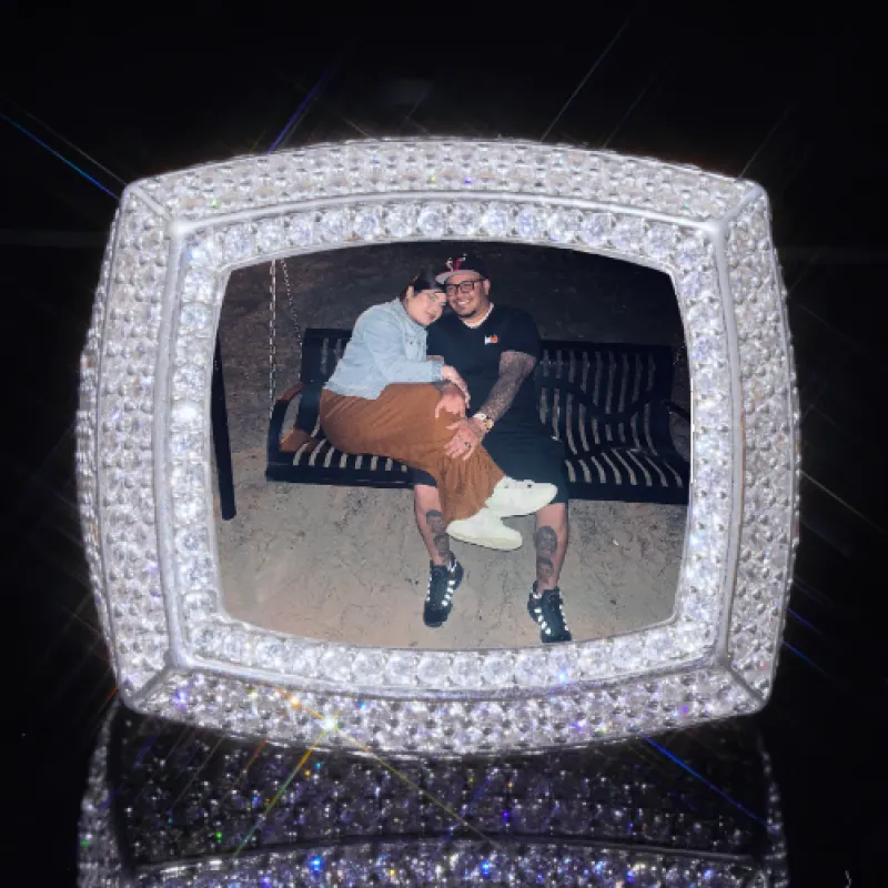 3D CUSTOM PICTURE ICED RING sold by The GUU Shop