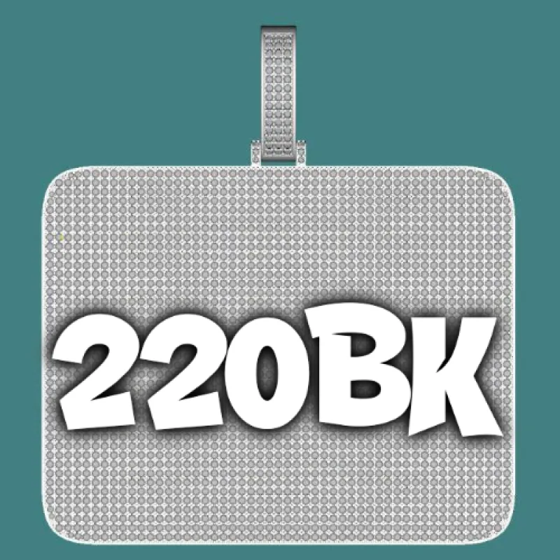 CUSTOM LETTER NECKLACE 3D BIG SQUARE sold by The GUU Shop