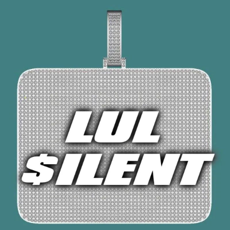 CUSTOM LETTER NECKLACE 3D BIG SQUARE sold by The GUU Shop