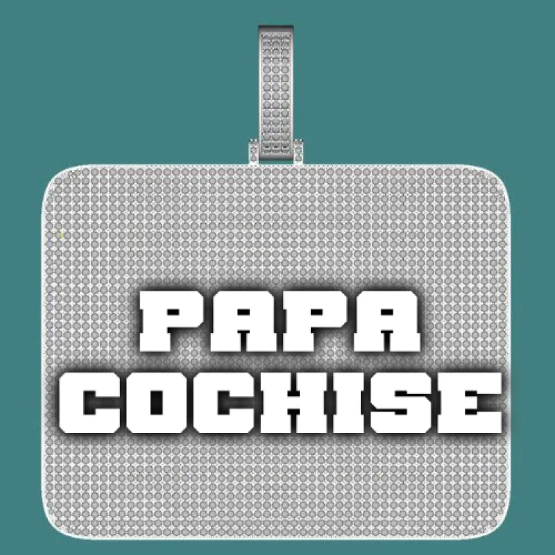 CUSTOM LETTER NECKLACE 3D BIG SQUARE sold by The GUU Shop