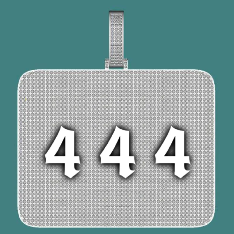 CUSTOM LETTER NECKLACE 3D BIG SQUARE sold by The GUU Shop